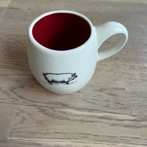 Rare Rae Dunn pig mug